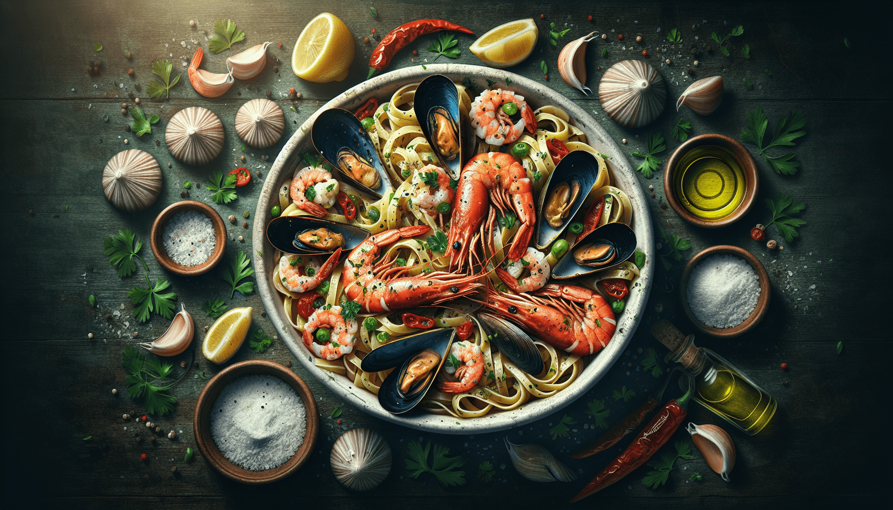 Мітло з морепродуктами